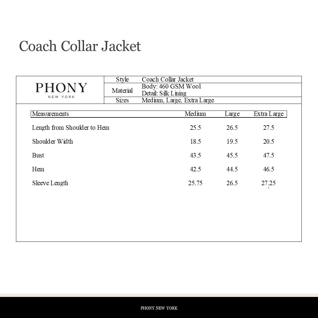 Wool Coach Collar Jacket