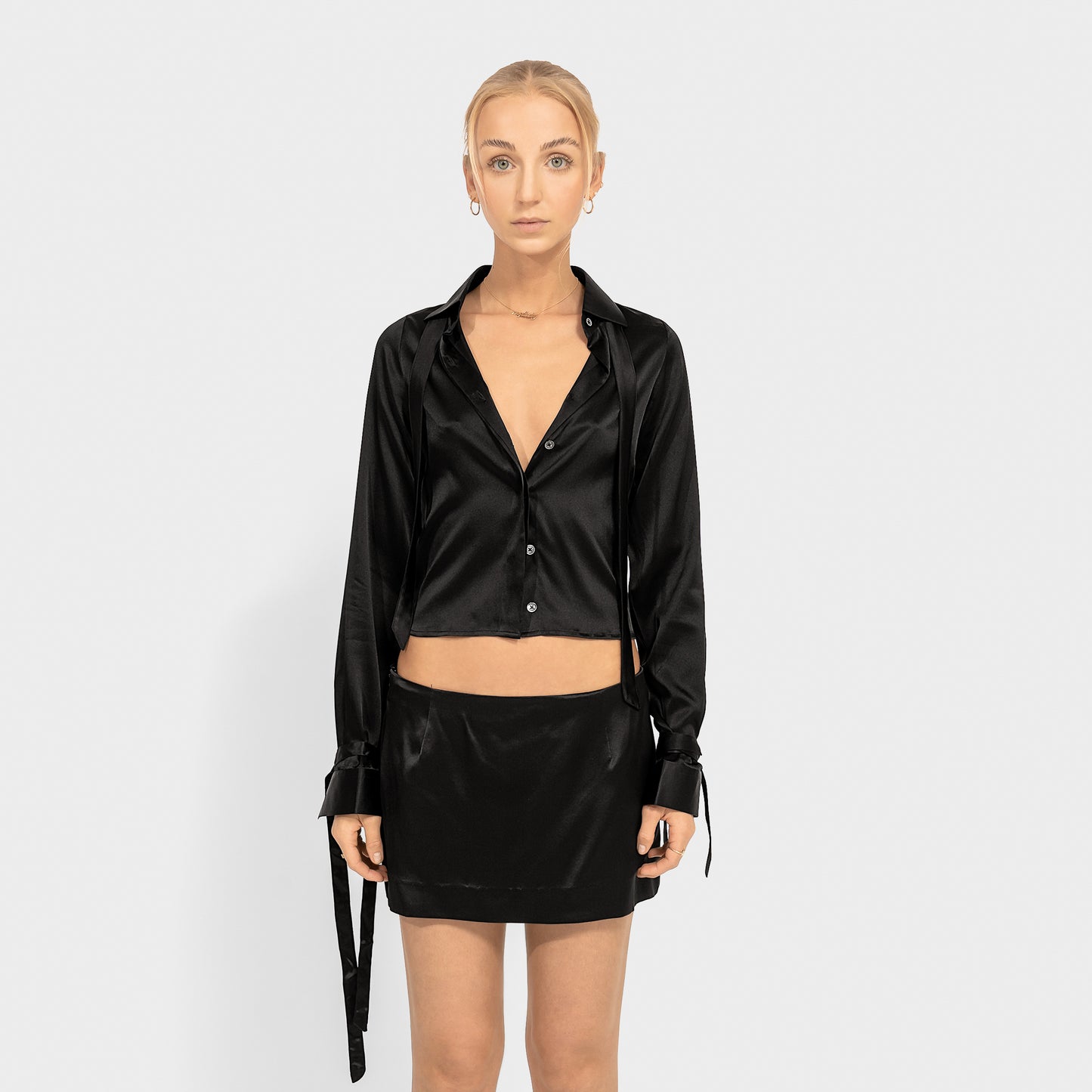 Femme Silk Tassel Shirt