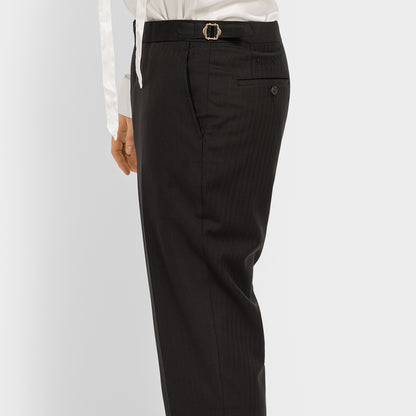 Wool Herringbone Trouser