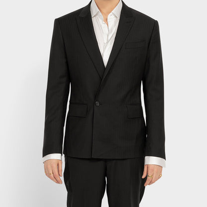 Double-Breast Suit - Wool Herringbone