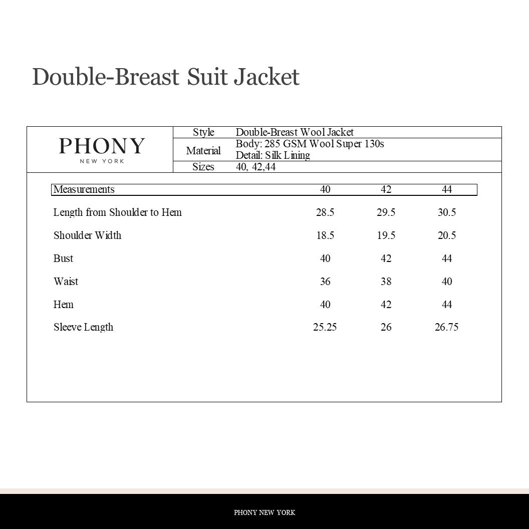 Double-Breast Suit - Wool Herringbone