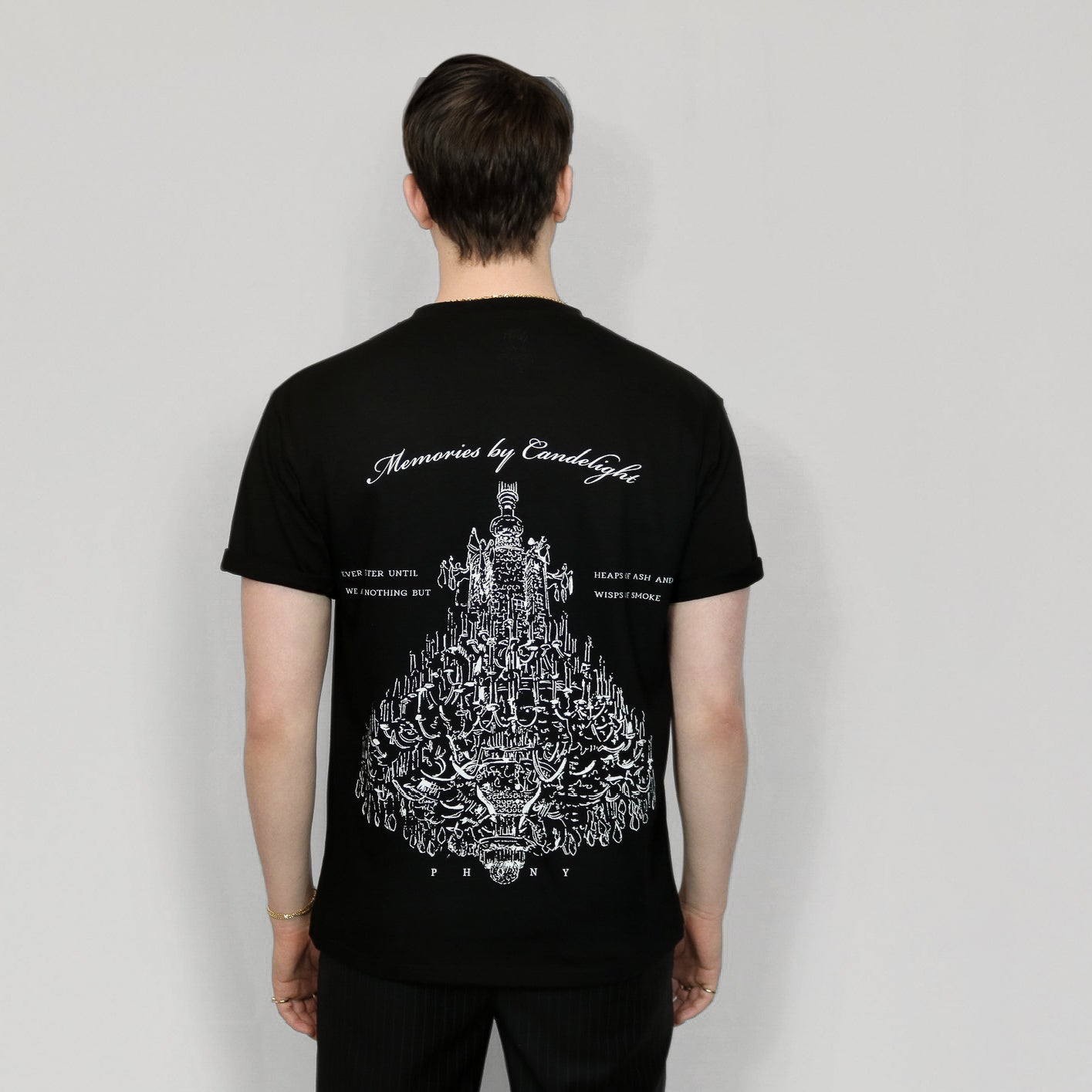 Memories by Candlelight - Black Organic Cotton Short Sleeve