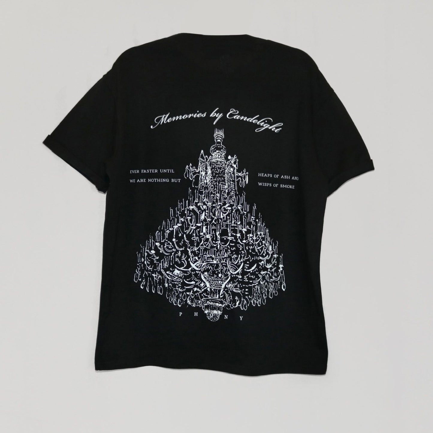 Memories by Candlelight - Black Organic Cotton Short Sleeve