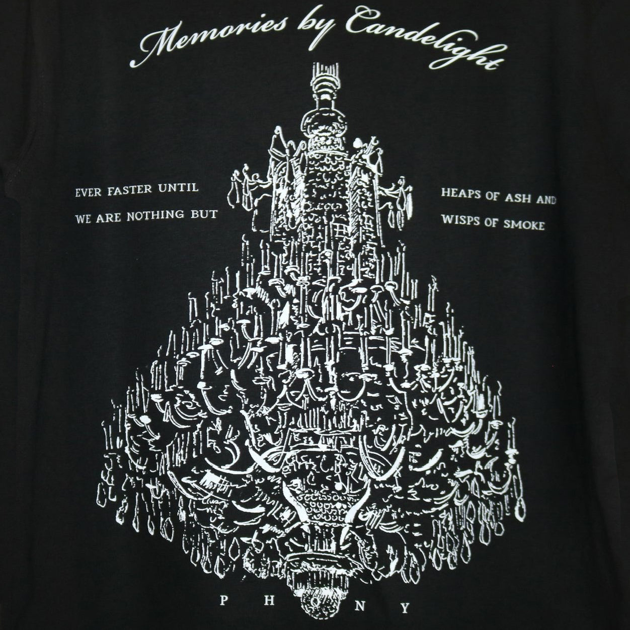 Memories by Candlelight - Black Organic Cotton Short Sleeve