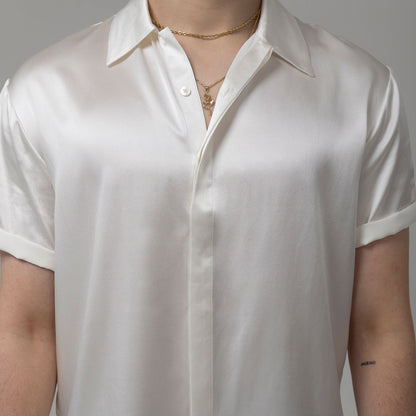 Silk Short Sleeve - Pearl