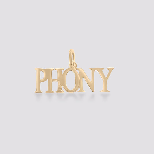 14K Gold PHONY Pendant