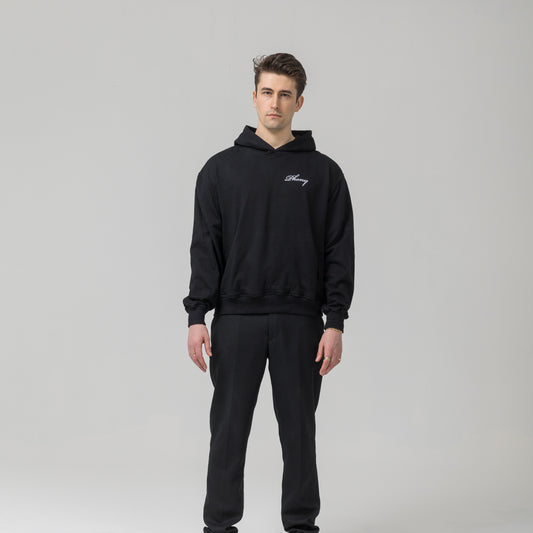 Organic Cotton Hoodie - Black