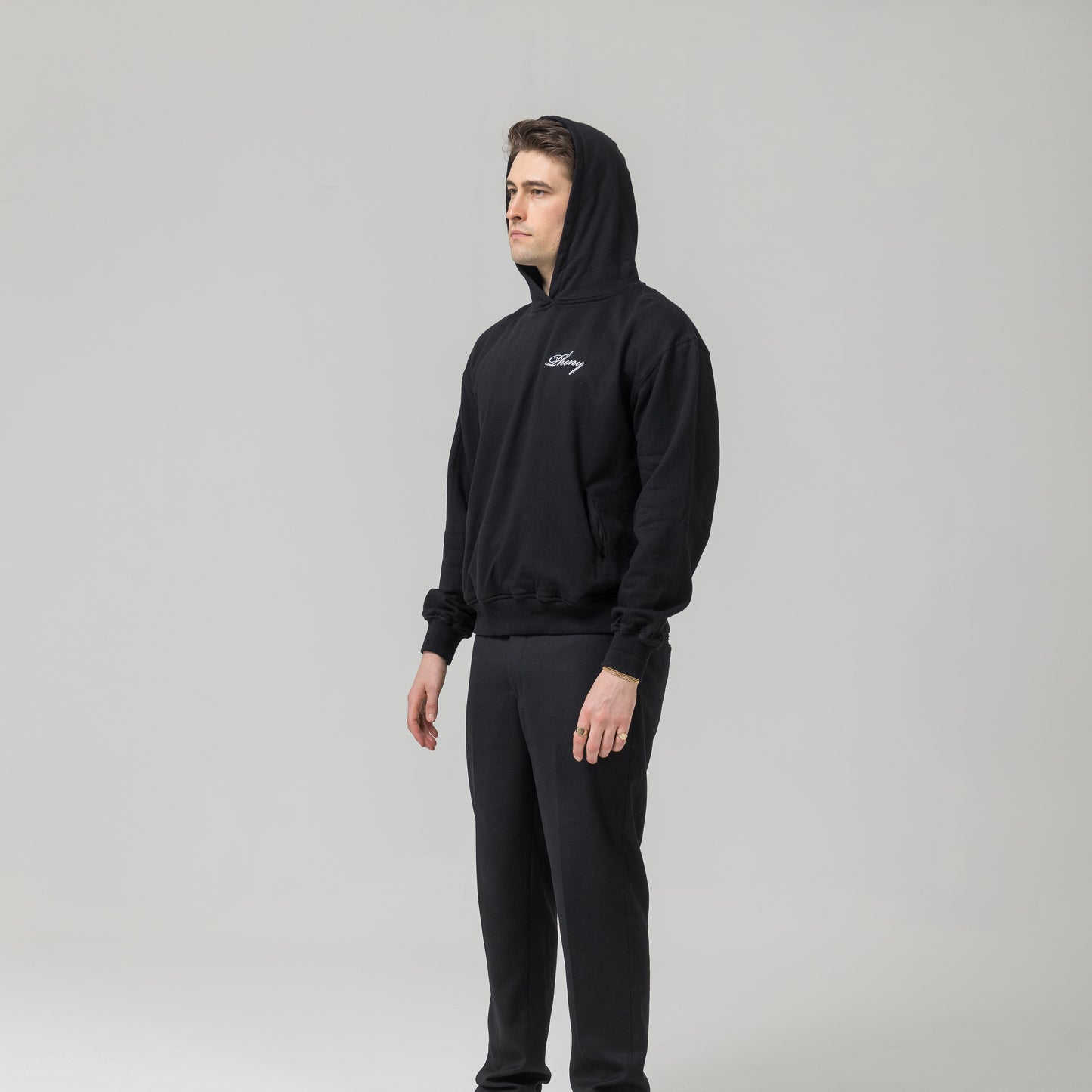 Organic Cotton Hoodie - Black